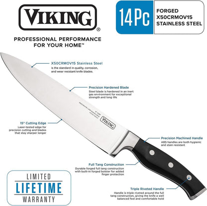 VIKING 14 PC KNIFE SET