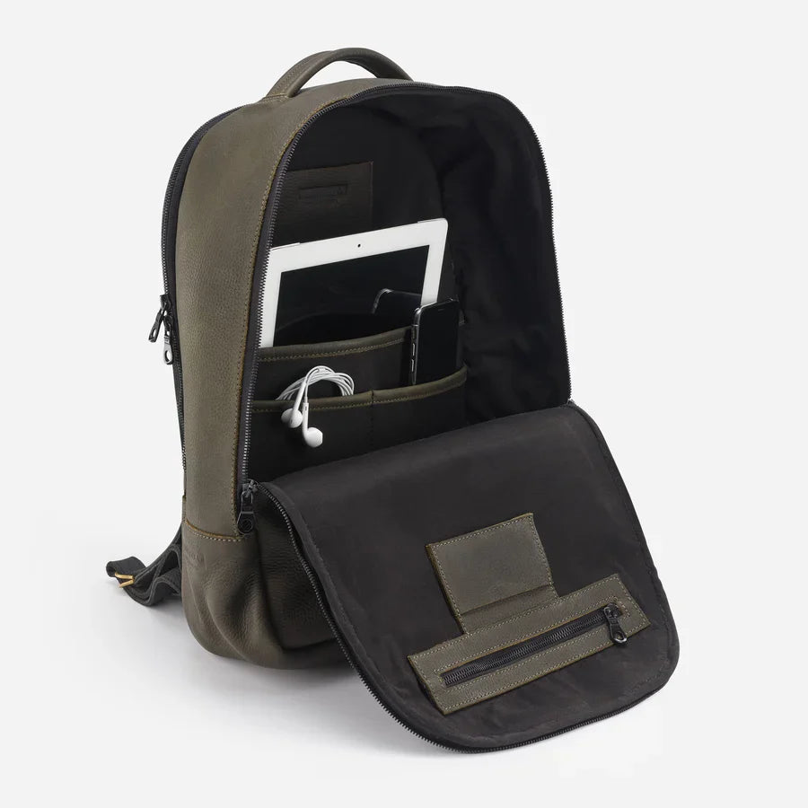 PARKER CLAY ATLAS LEATHER BACKPACK