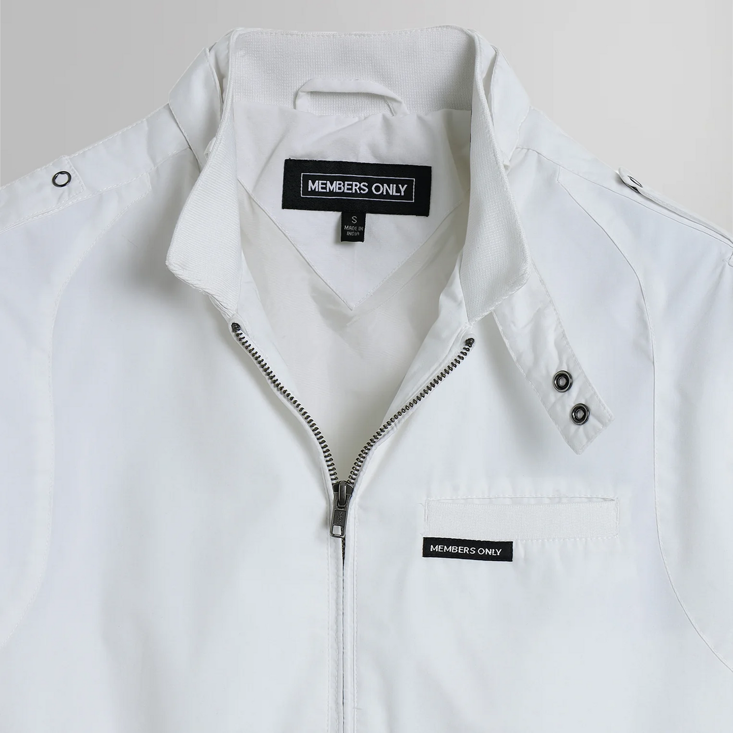 MEMBERS ONLY CLASSIC ICONIC RACER - WHITE