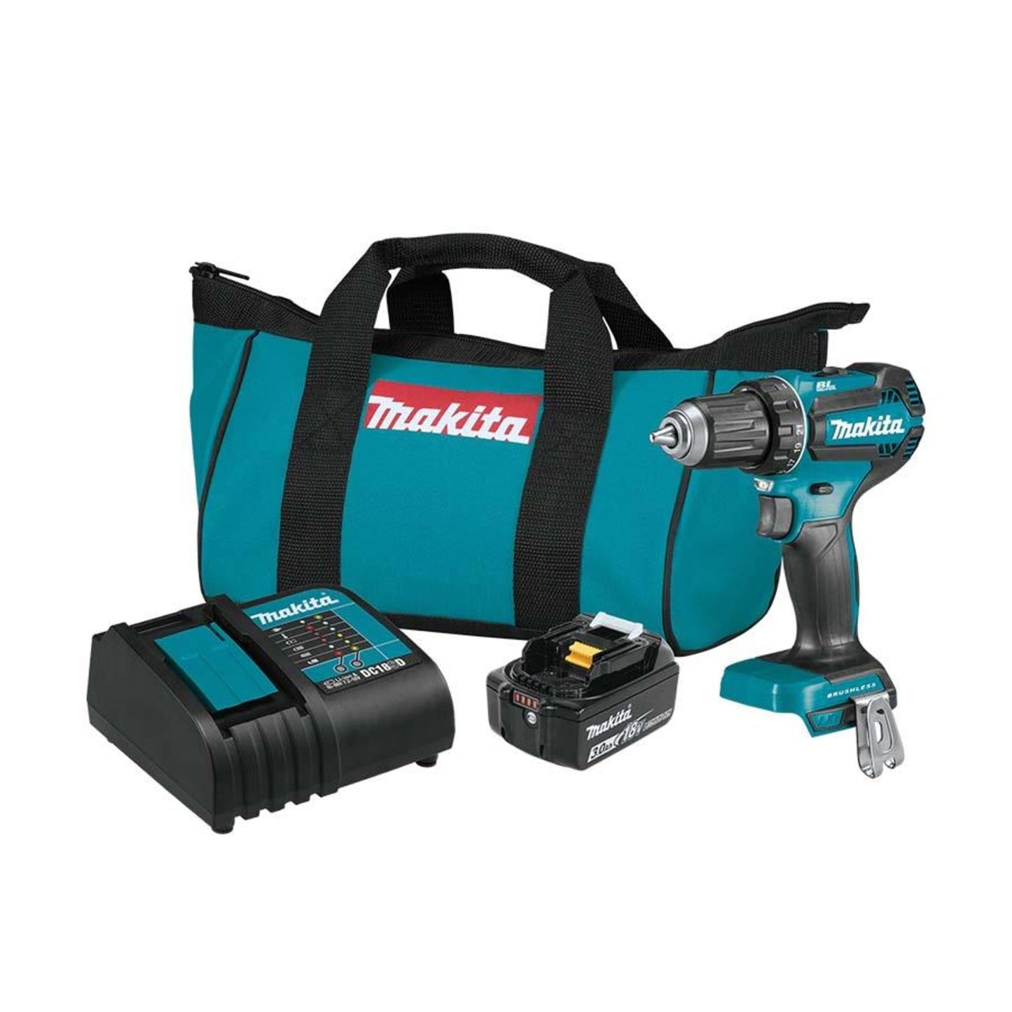 MAKITA 1/2" DRIVER-DRILL KIT, W/1 BATTERY