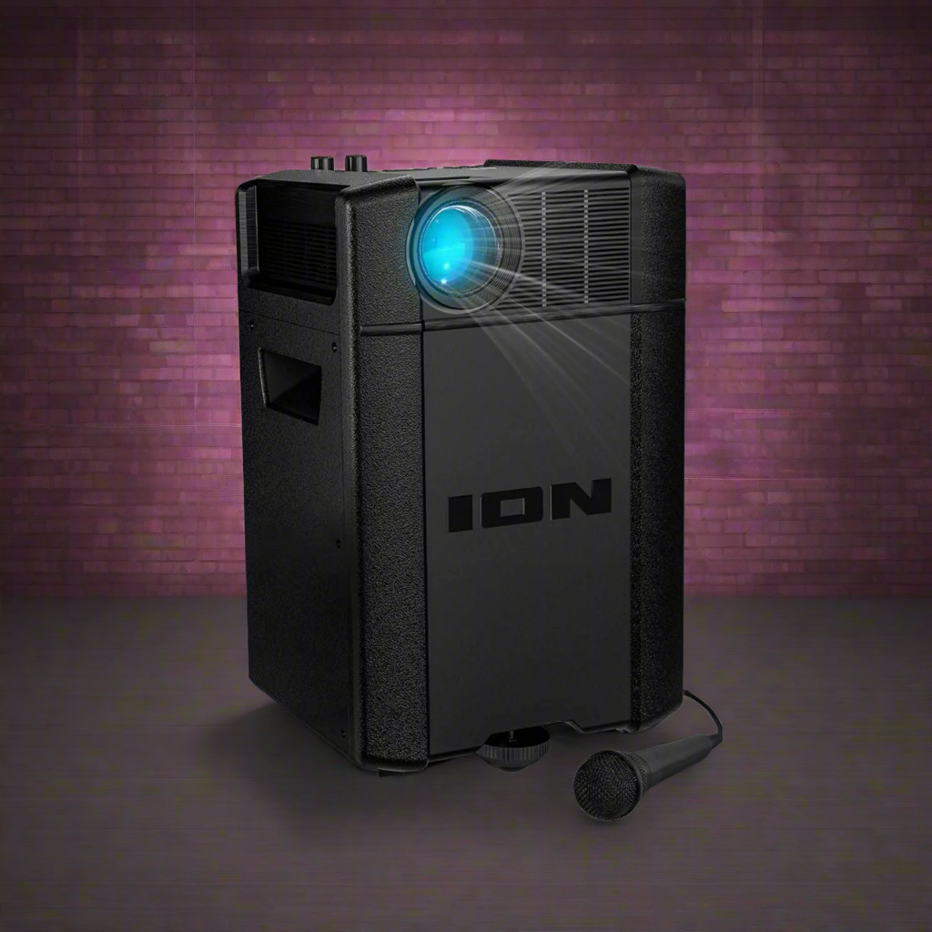 ION PARTYPROJECTOR, SPEAKER & KARAOKE MACHINE