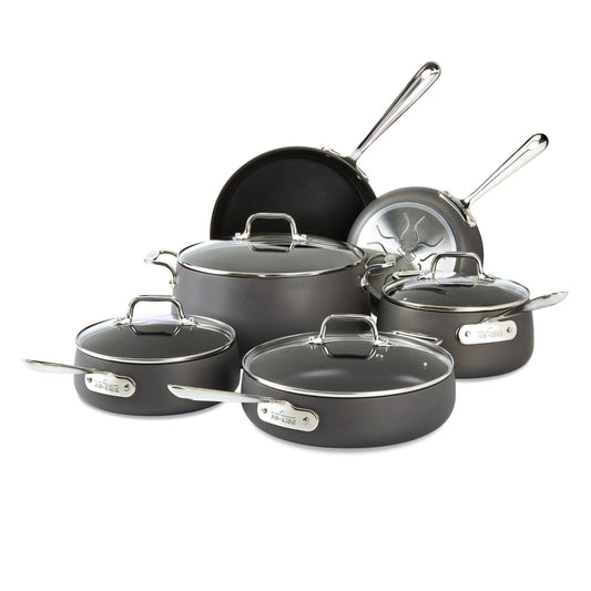 HA1 NON-STICK HARD ANODIZED 10-PIECE COOKWARE SET